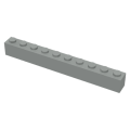 Lego Used - Brick 1 x 10~ [Light Gray]