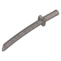Lego NEW - Flat Silver Minifigure Weapon Sword Shamshir/Katana (Square Guard) with Capped Pommel