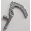 Lego NEW - Minifigure Weapon Scythe Pixelated (Minecraft)~ [Flat Silver]