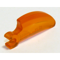 Lego Used - Barb / Claw / Horn / Tooth with Clip Curved~ [Trans-Orange]