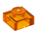 Lego NEW - Plate 1 x 1~ [Trans Orange]