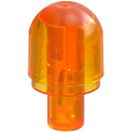 Lego Used - Bar with Light Bulb Cover (Bionicle Barraki Eye)~ [Trans-Orange]
