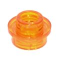 Lego NEW - Plate Round 1 x 1 with Open Stud~ [Trans Orange]
