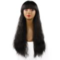 65CM Womens Long Curly Wig Fluffy Synthetic Hair For Daily Use