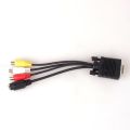 VGA To S-Video 3 RCA AV Adapter Converter Cable For Computer PC  TV