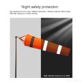 80cm Reflective Weather Windsock Practical Wind Monitoring Tool For Meteorology Agriculture