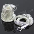925 Silver Flat Snake Necklace + Flat Snake Bracelet Set