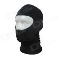 Outdoor Nylon Lycra Swimming Diving Face Mask Cap - Black