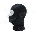 Outdoor Nylon Lycra Swimming Diving Face Mask Cap - Black