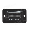 10-Segment LED Display 36V Battery Indicator Meter Gauge for Golf Cart, Yacht, Motorcycle, Forklift