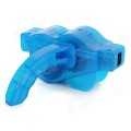 Bicycle Chain Cleaning Machine w/ Brush Comb - Blue + Black
