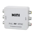 1080P HD MINI TV System Converter PAL to NTSC Adapter - White