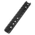 D0023 20mm Aluminum Alloy Tactical 6-Hole Gun Rail Mount - Black