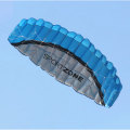 Outdoor Sports 2.5m Soft Kite Dual Line Stunt Parafoil Kite Kit - Blue