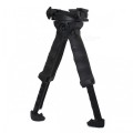 ACCU Rotary Foldable Plastic + Aluminum Alloy Gun Grip Bipod - Black