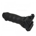 ACCU Rotary Foldable Plastic + Aluminum Alloy Gun Grip Bipod - Black