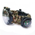 Outdoor Multi-functional Seven-core Survival Paracord Watch w/ Compass