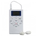 Portable Mini Frequency Modulation FM Radio Receiver - White