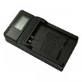Ismartdigi 4L LCD USB Mobile Camera Battery Charger for Canon NB-4L 6L 8L - Black