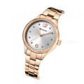 CURREN 9003 Women's Stylish Quartz Watch - Rose Gold + Silver