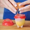 Portable Mini Non-Stick Heat-Resistant Silicone Egglettes Egg Cooker (6 PCS)