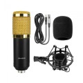 KICCY Professional Studio Condenser Sound Recording Microphone w/ Plastic Shock Mount Kit for Record