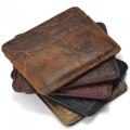 Genuine Leather Magic Wallet Credit Cart Wallet Mini Slim Wallet Card & ID Holders Man Women Busines