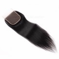 Peruvian Straight Hair Lace Closure Free Middle Three Part Non Remy Human Hair Closure 4 20inchesFre