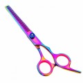 Pet Hair Cut Colorful Scissors Clippers Flat Tooth Cut Pets Beauty Tools Set Kit Dogs Grooming Hair