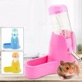 3 In 1 Hamster Water Bottle, 80ml Pet Drinking Bottle With Food Container For Feeding Rest For Small
