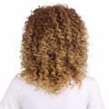 Short Curly Human Hair Wigs Brazilian Wig For Women Non Remy Hair Wig Golden 14inches