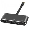 USB-C / USB3.1 Type-C to HDMI VGA Hub Adapter, Multiport Converter