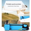 Unisex Waterproof Sport Waist Bag Belt Pouch Running Universal Ultrathin Phone Black