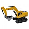 ESAMACT 2.4G 1:24 Remote Control Excavator Vehicle, 8 Channels Metal Charging Model Toy  RC Truck w/