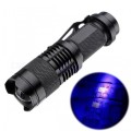 AA Battery Powered Zoomable LED UV Flashlight Torch Light, Ultra Violet Light Blacklight UV Lamp for