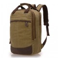Stylish Casual Canvas Backpack School Bag Computer Backpack Student Leisure Shoulder Bag for Men Boy