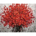 Red Flower DIY Digital Painting By Numbers Acrylic Paint Abstract Modern Wall Art Canvas Painting fo