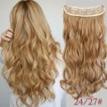 22quot  Long Wavy High-Temperature Fiber Synthetic Clip in Hair Extensions for Women Clip in Hair Ex