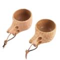 2pc Nordic Style 270ml Wood Wine Mugs Elephant Coffee Cups for Gifts