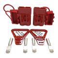 2pcs 350a 2awg Battery Power Connector Kit for Atv Winch Red