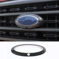 Front Grille Center Cap for Ford F150 21-22,with Camera Carbon Fiber
