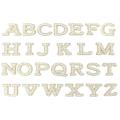 Patch A-z for Clothing White Pearl Applique Diy Name for Bags/shoes