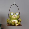 Garden Swing Hanging Frog Tree Rope Hanging Crafts Animal Sculptures