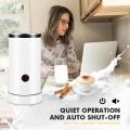 Automatic Milk Frother Electric Warmer for Cappuccino, White, Eu Plug