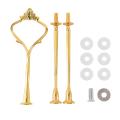 6 Set Tray Hardware for Cake Stand 3 Tier Cake Stand Fitting(gold)