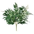 Artificial Willow Bouquet Fake Leaves Green