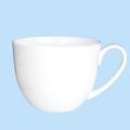 Pure White Bone China Breakfast Cereal Cup, Ceramic Coffee Cup