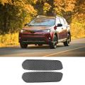Front Door Pillar Panel Cover Carbon Fiber for Toyota Rav4 2014-2019