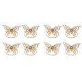 Napkin Rings Set Of 8 Gold Butterfly Napkin Rings Napkin Holders