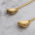 Coffee Stirring Spoon Stainless Steel Branch Leaves Spoon,gold(5pcs)